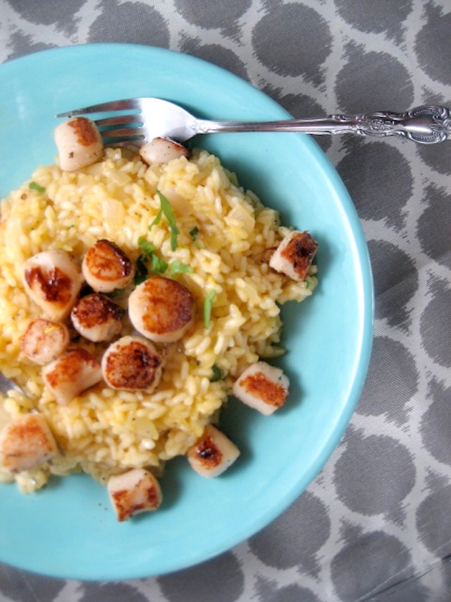 lemon parmesean risotto with pan seared sea scallops keys to the cucina 4