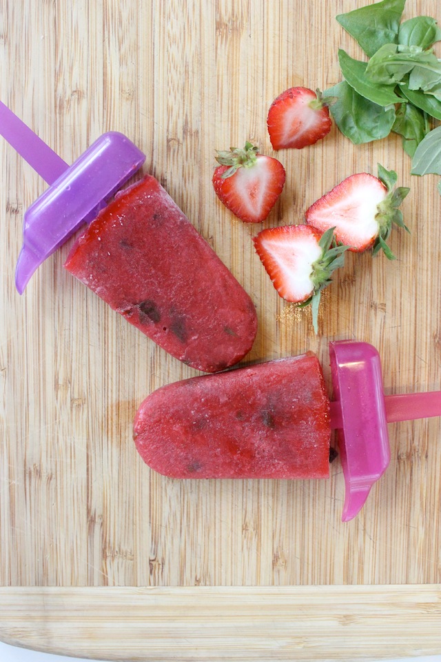 strawberry basil popsicles keys to the cucina 1