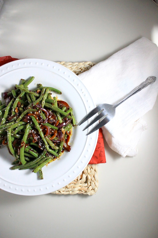 Quick Asian Green Beans With Soy Sauce Teriyaki And Sesame Seeds Keys To The Cucina