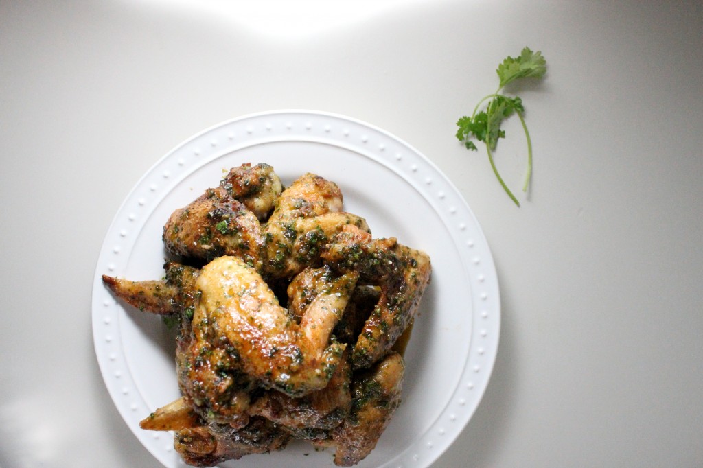 honey hot sauce cilantro garlic wings keys to the cucina 2