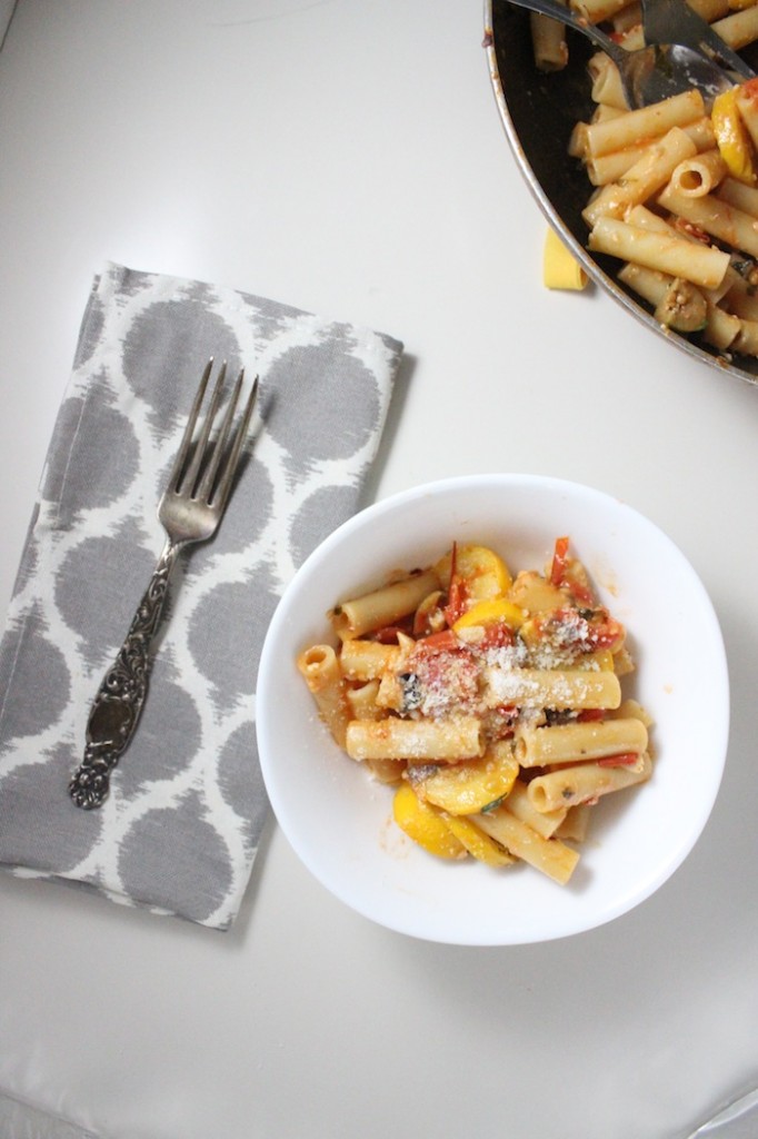 Keys to the Cucina_Ziti Yellow Squash Tomatoes_2