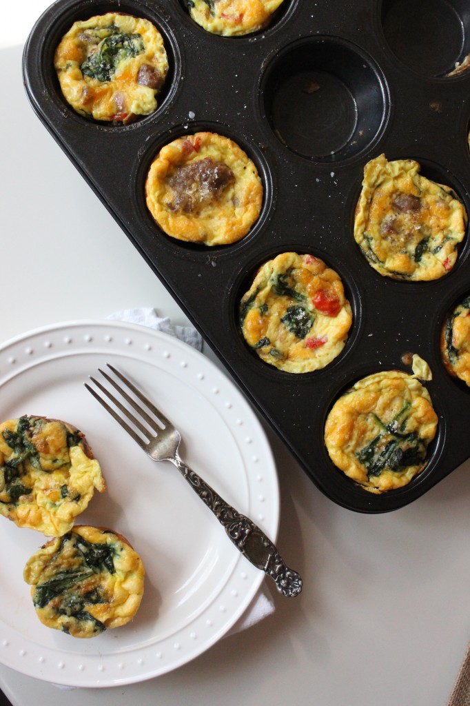 egg muffins italian sausage spinach tomatoes keys to the cucina 1 2