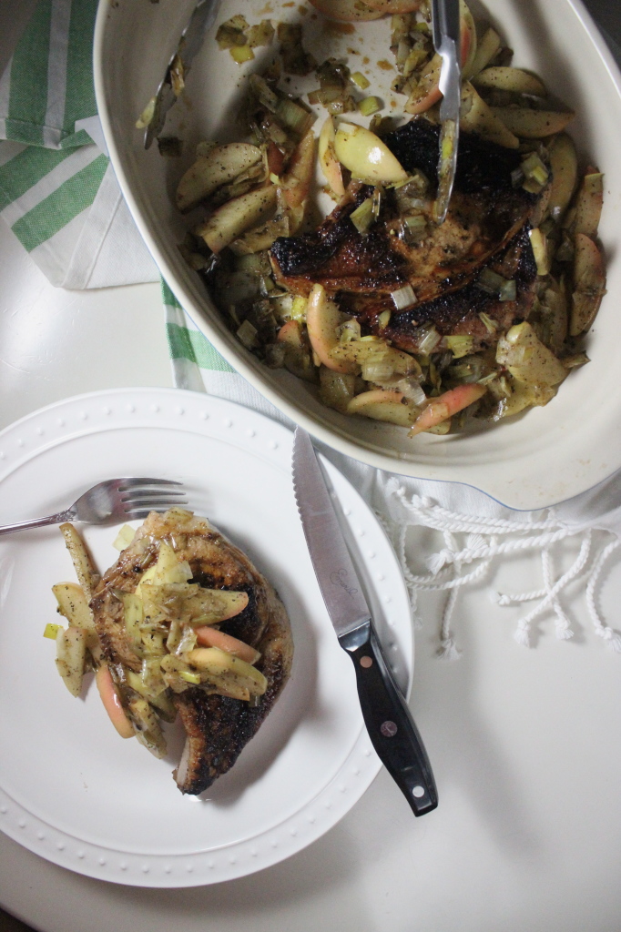 keys to the cucina pork chops apple leegs sage 5