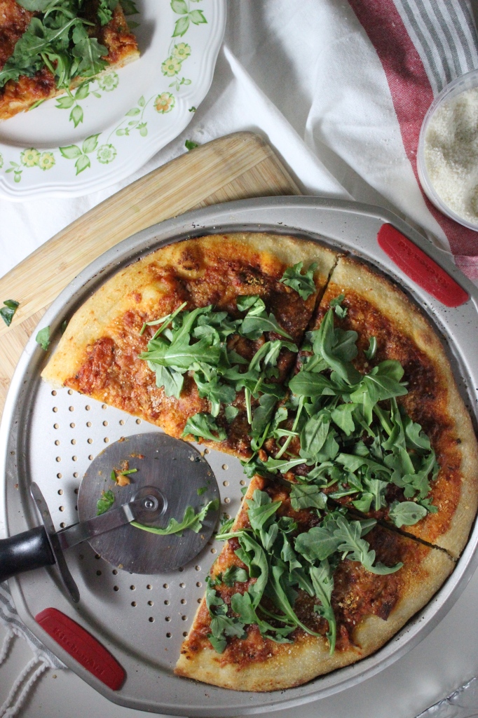 pizza with vodka sauce parmesan arugula keys to the cucina 2