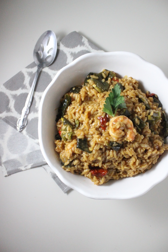 risotto roasted poblanos tomatoes shrimp keys to the cucina 4