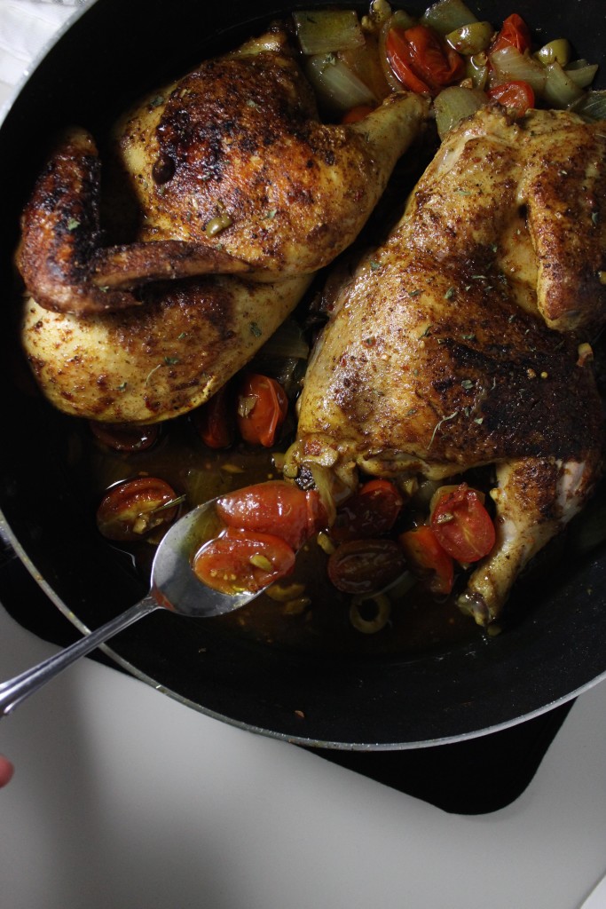 spanish chicken with olives tomatoes keystothecucina.com 4