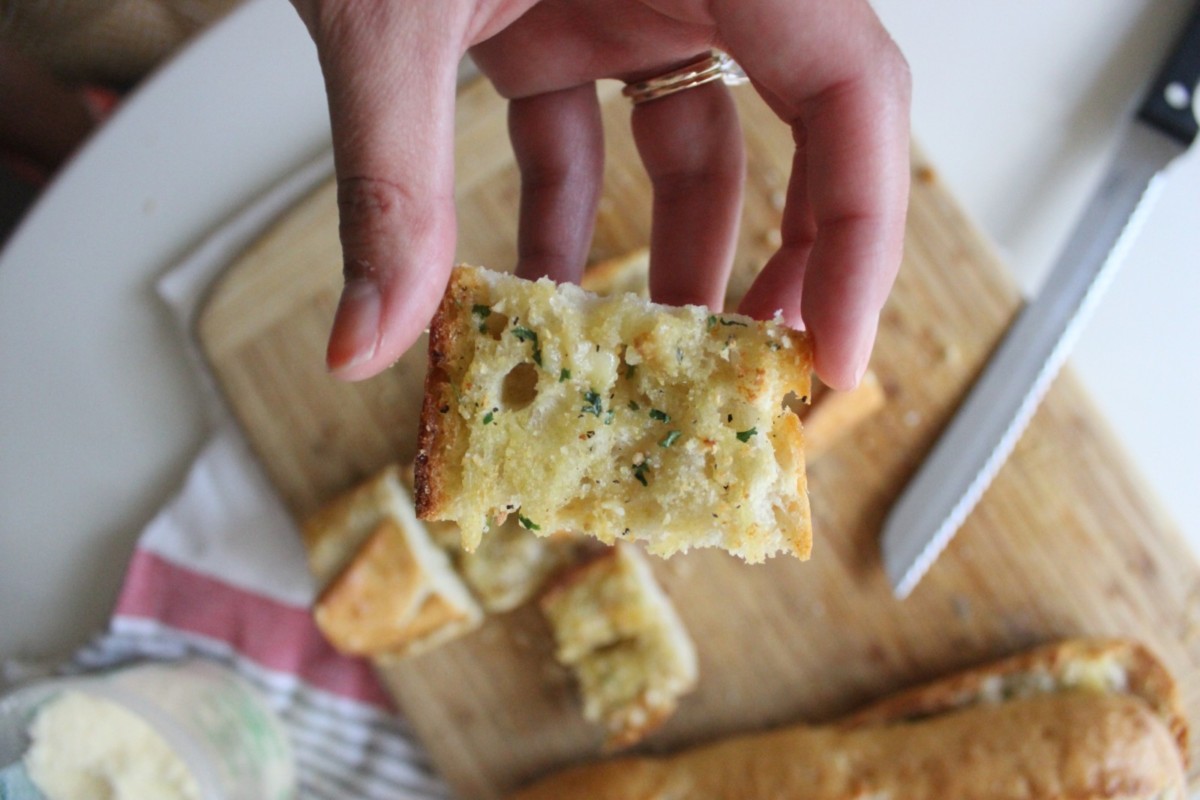 Roasted Garlic Bread with Parmesan and Parsley Keys to the Cucina