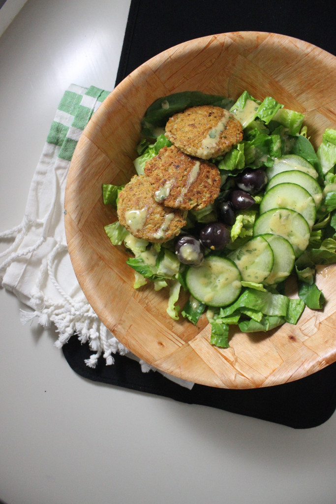 falafel baked lemon tahini salad dressing www.keystothecucina.com 2