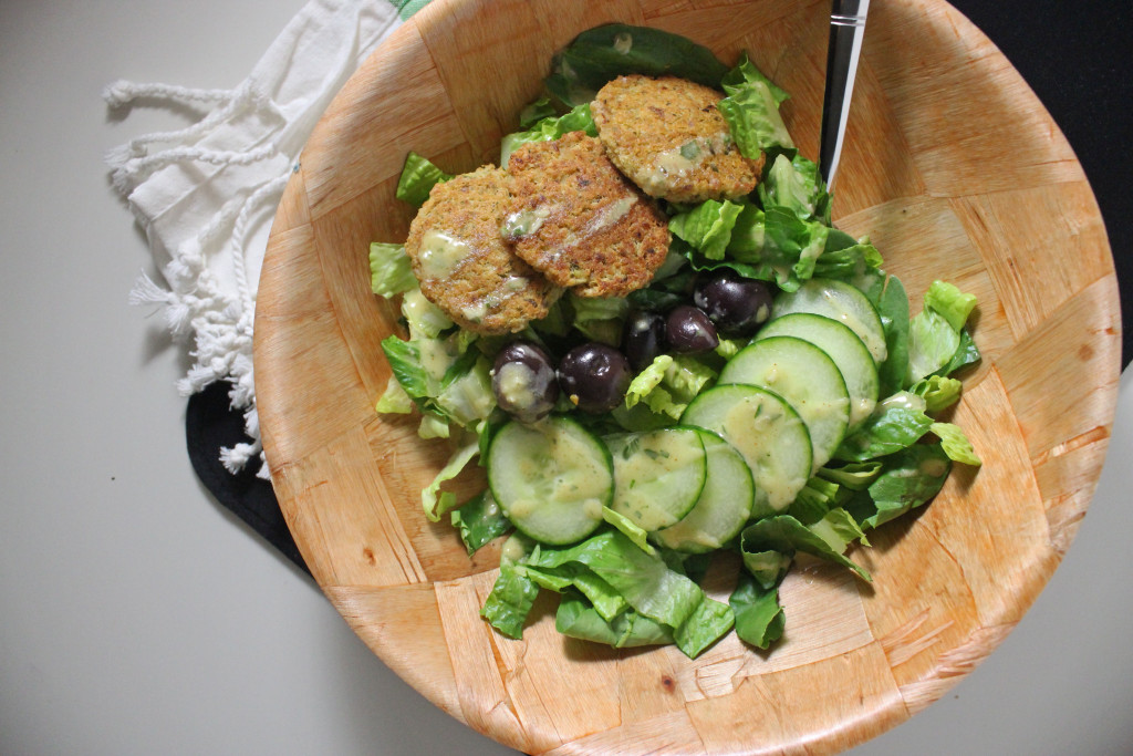 falafel baked lemon tahini salad dressing www.keystothecucina.com 4