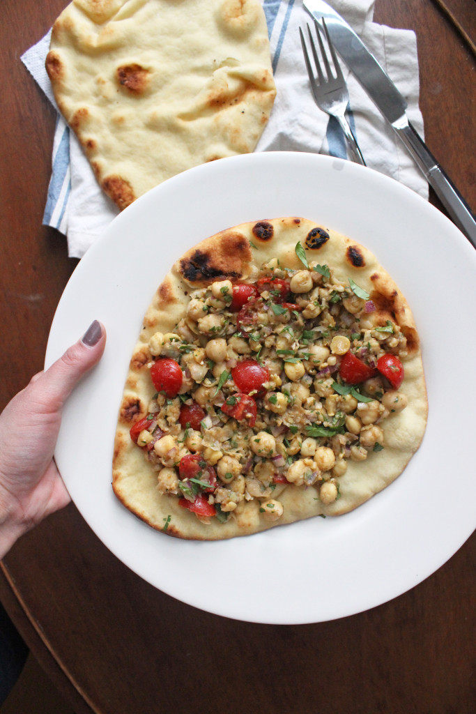 smashed chickpea naan keystothecucina.com 3