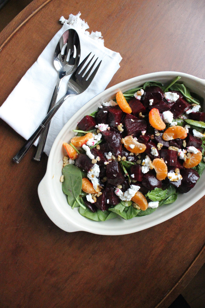 roasted beets goat cheese clementine salad keystothecucina.com 4