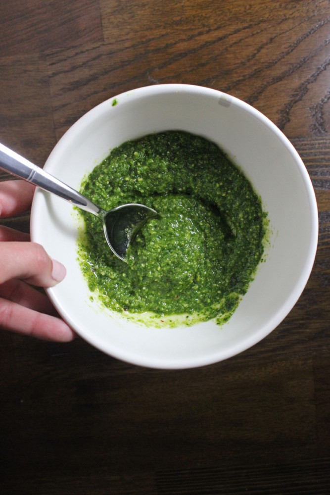 spinach parsley pesto salmon keys to the cucina 1