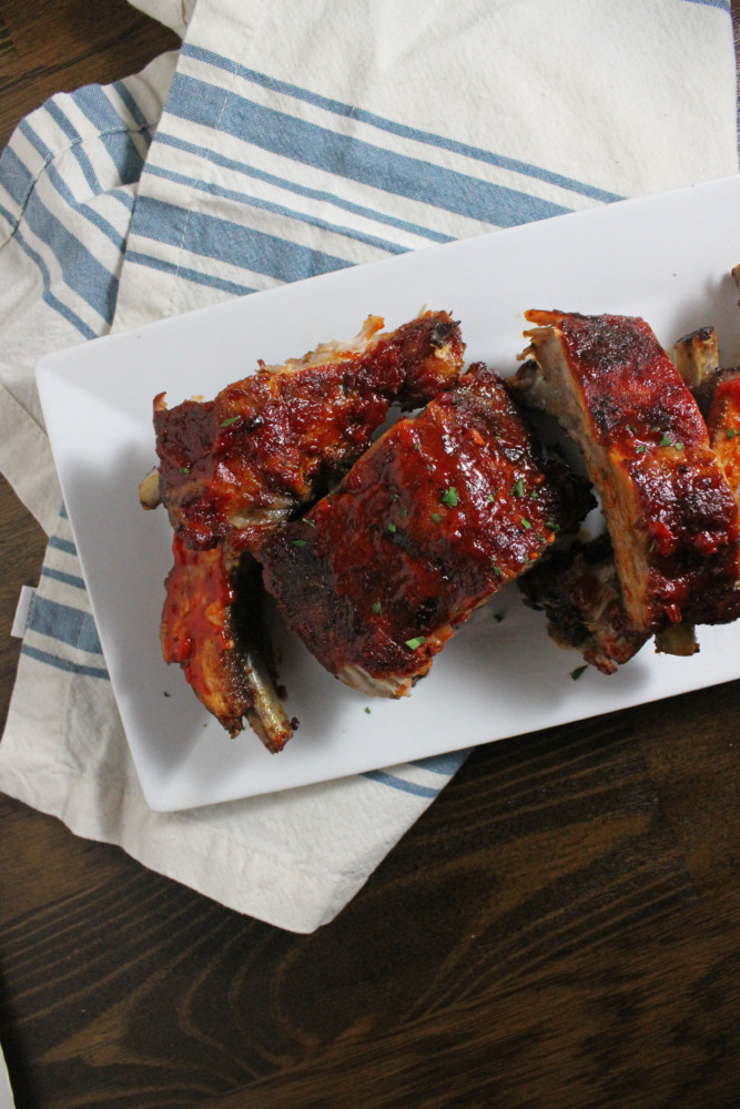 ribs with roasted red pepper barbecue sauce keys to the cucina 2