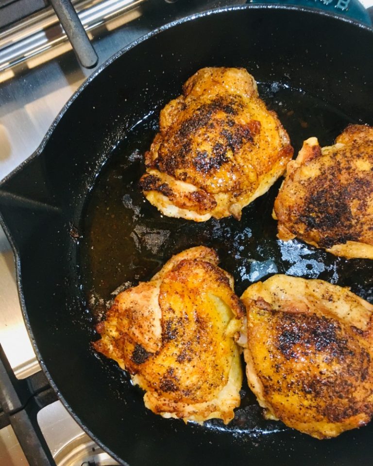 The Best Pan Seared Chicken Thighs Keys To The Cucina