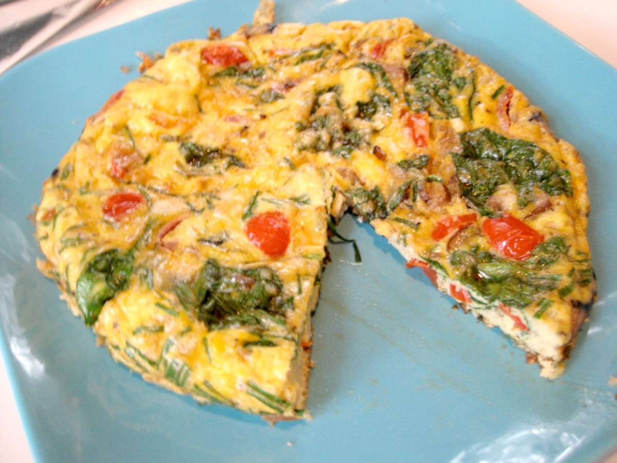 Loaded Veggie Frittata with Spinach, Mushrooms and More! | Keys to the ...