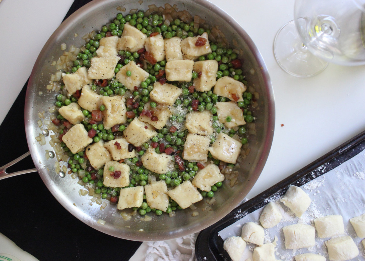 Cooking With Peapod Ricotta Gnocchi And Peas Keys To The Cucina